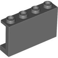 Lego panel, zeď 1x4x2, tmavě modro šedá (6211916)